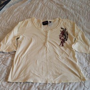 Harley Davidson 1/2 bell sleeve tee - Large